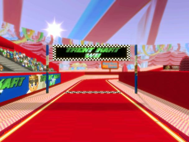 Ribbon Raceway (N64 Mario Raceway Texture) - Custom Mario Kart