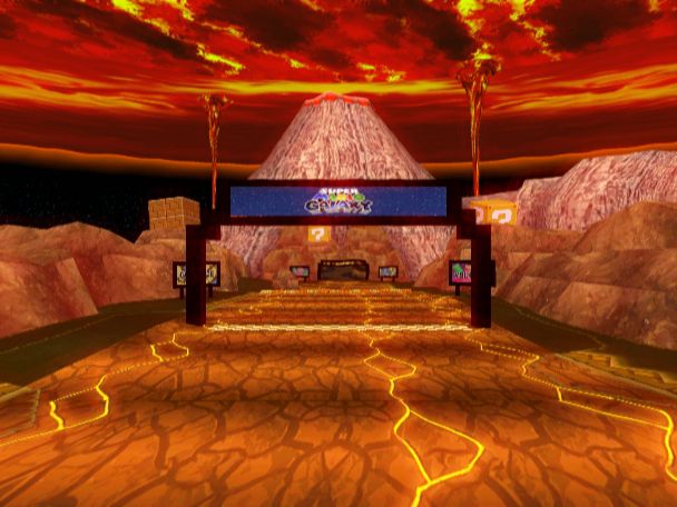 Magma Area (Grumble Volcano Texture) - Custom Mario Kart